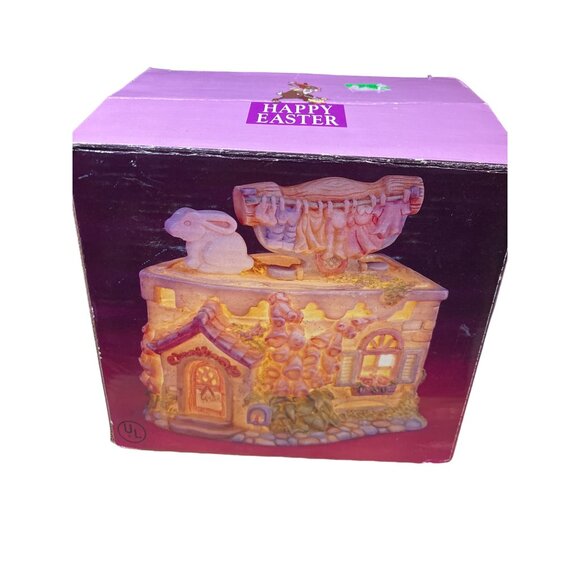 Easter village Laundry Shop Building Lighted - Picture 14 of 16